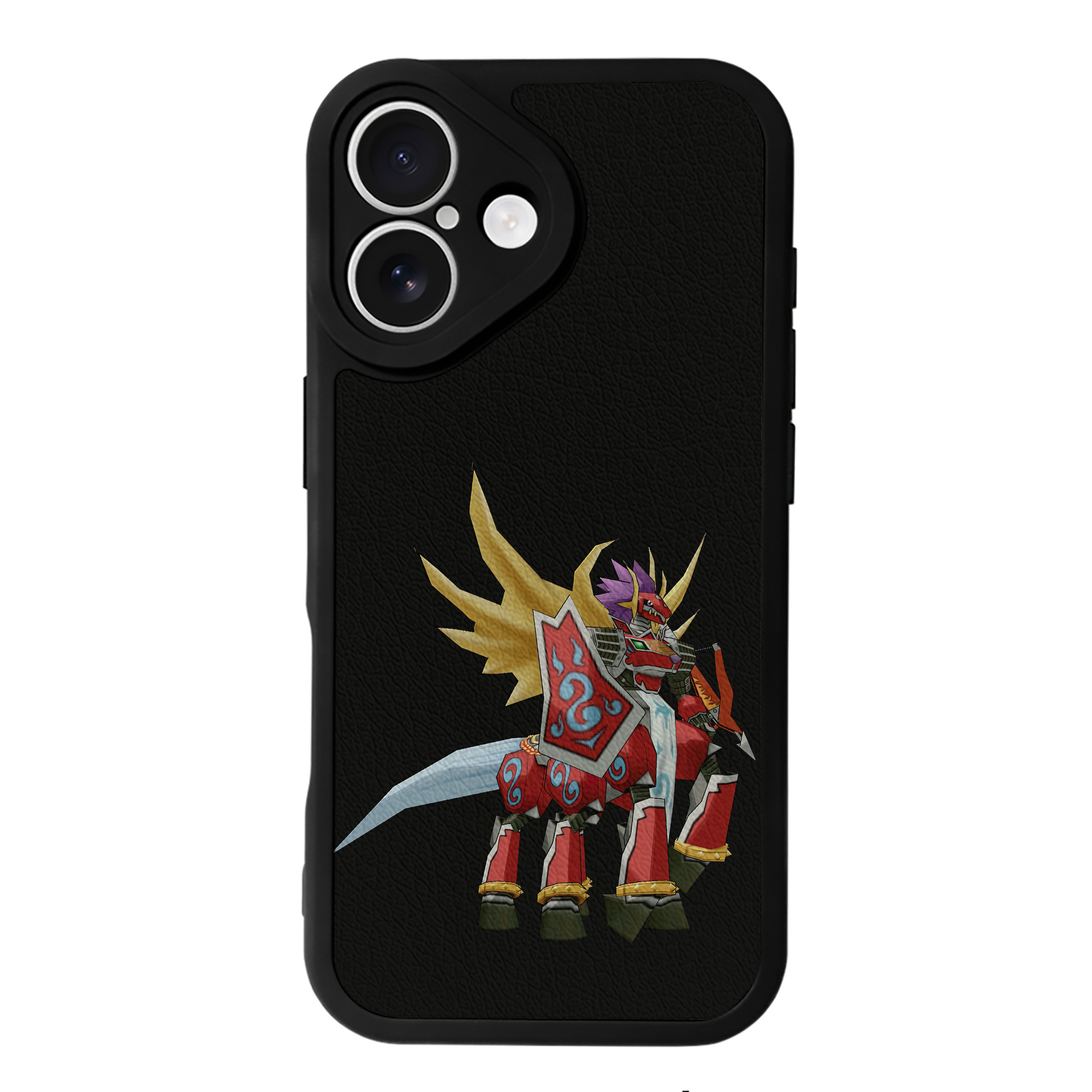 （画像用） Digimon デジタルモンスター/デジモン 【iPhone 16シリーズ対応】シリコンスマホケース（レザー調） 材質：シリコン